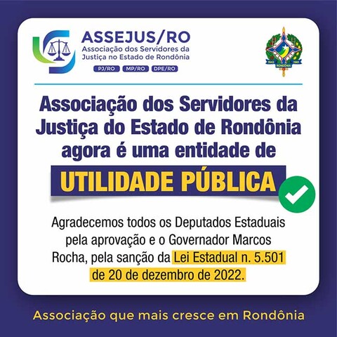 Reconhecimento: Assejus recebe o título de utilidade pública estadual - Gente de Opinião