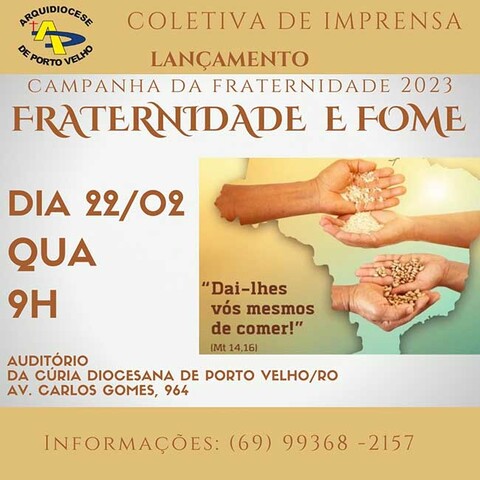 Lançamento da Campanha da Fraternidade 2023  - Gente de Opinião