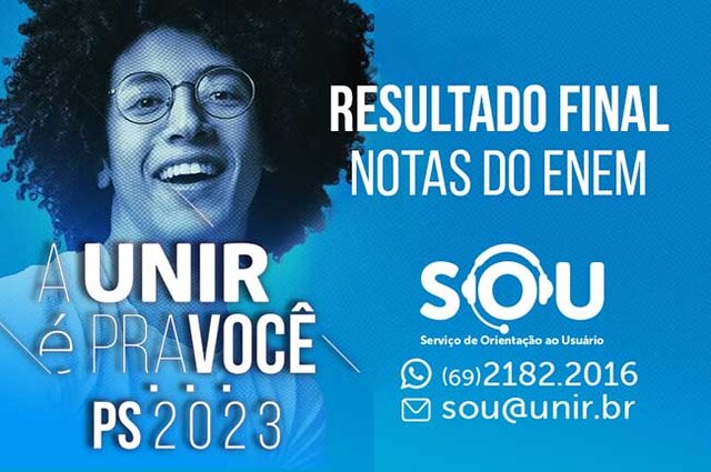 Divulgado resultado final do PS UNIR 2023 com notas do Enem - Gente de Opinião