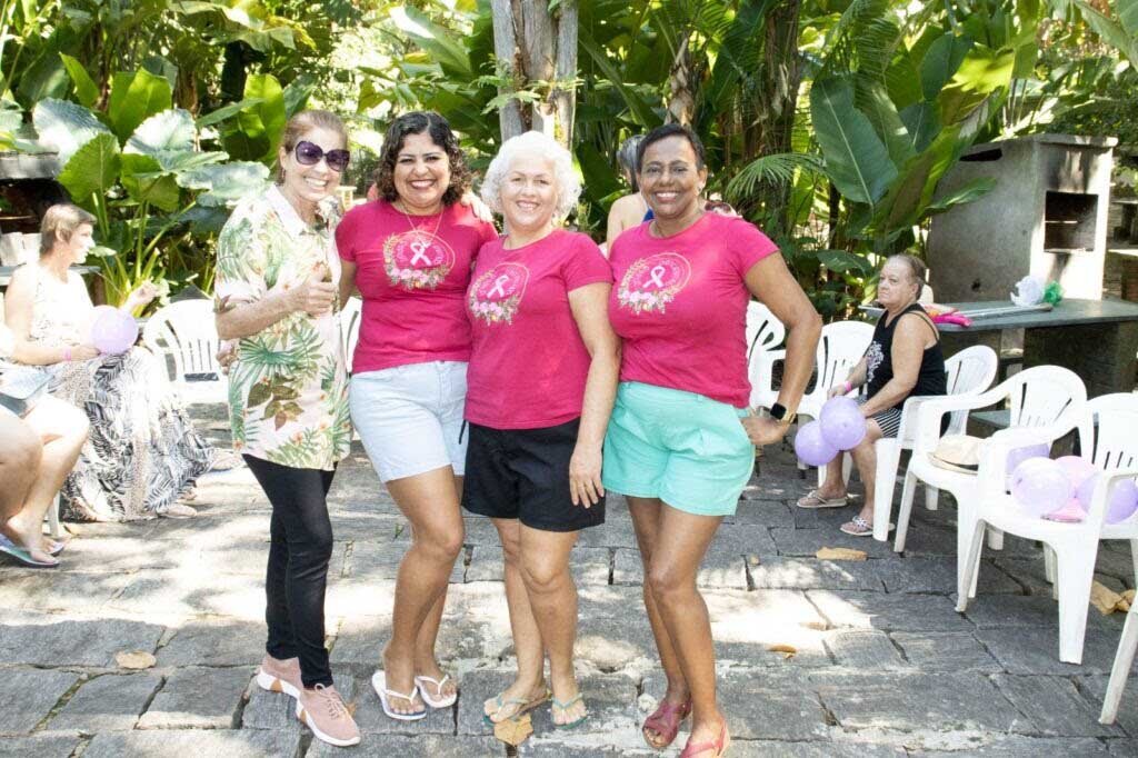 Sibele, Rozangela e Durcelei, administradoras do Grupo Unidas Venceremos, junto com a coordenadora geral da ASSDACO, Aparecida Miranda (Cidinha) - Gente de Opinião