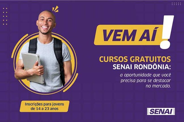 Durante live, SENAI-RO lança abertura de vagas dos cursos gratuitos para a comunidade - Gente de Opinião