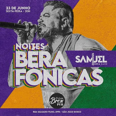 “Noites Berafônicas” conta com Samuel Béra Band, Jhuka Andrade, DJ Mapa e Carlos Mossoró - Gente de Opinião