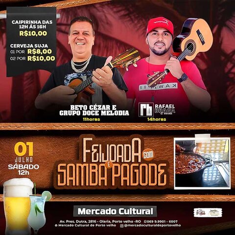 DIA 29 - Arraial Viva São Pedro com Patrícia Morais e Zezinho dos Cobras no Mercado Cultural  - Gente de Opinião