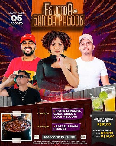 Hoje tem shows dos grupos Forró Melodia e Café Com Leite no Mercado Cultural - Gente de Opinião