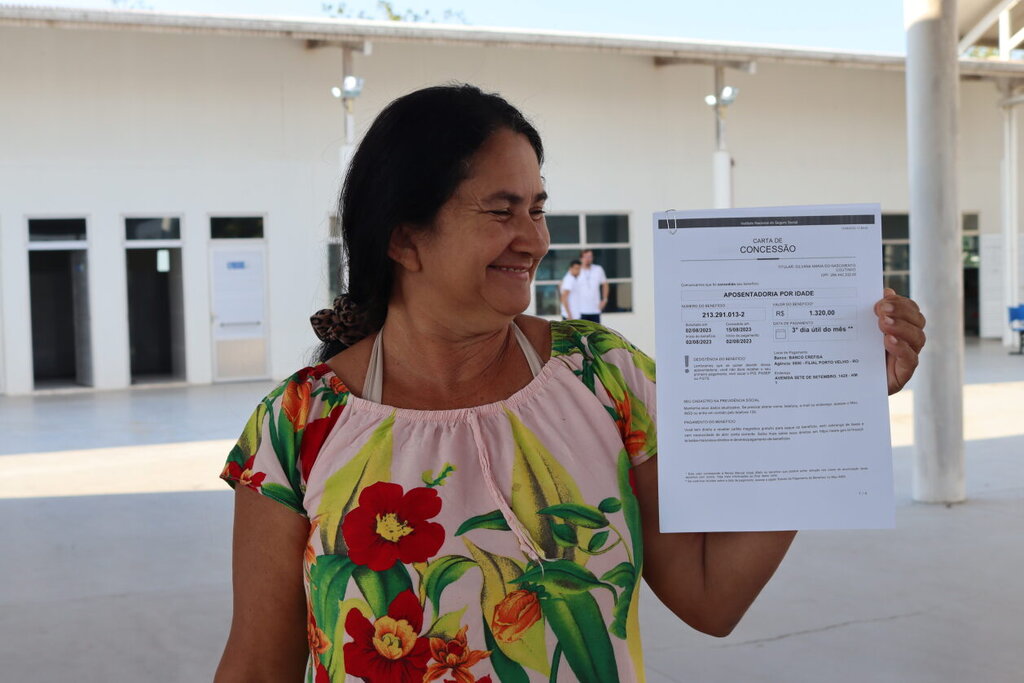 Dona Gilvana teve aposentadoria rural aprovada na ação do INSS em Nova Mutum - Gente de Opinião