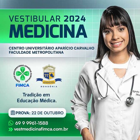 Inscrições abertas para o vestibular de Medicina 2024 FIMCA e Metropolitana - Gente de Opinião