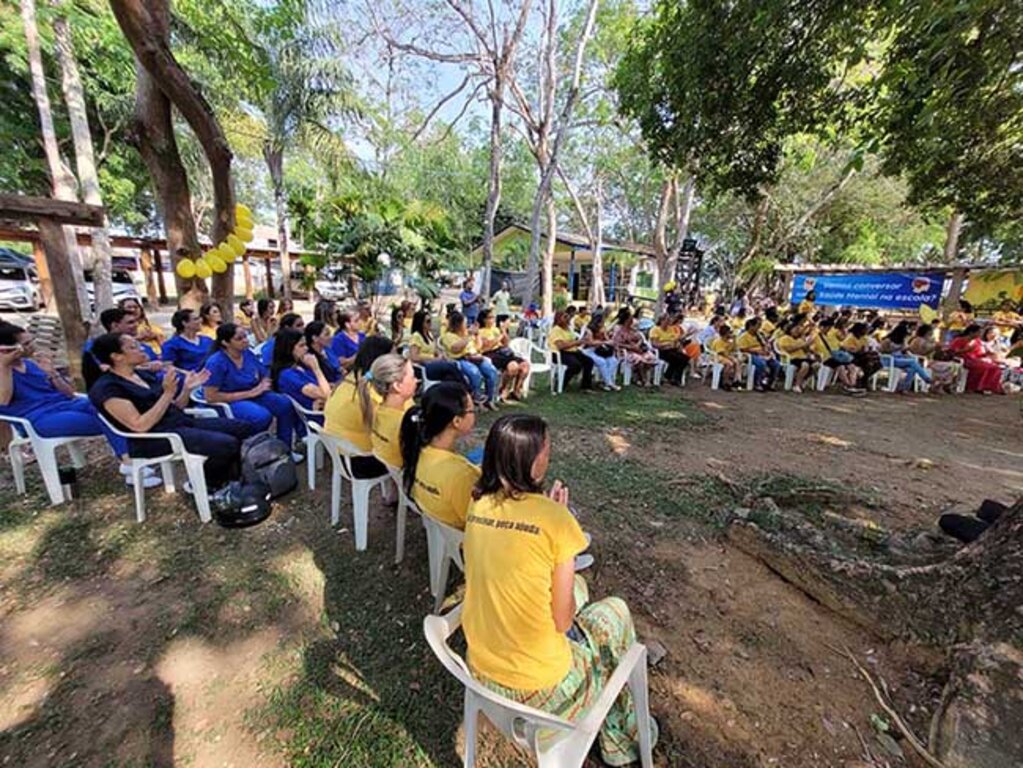 A Prefeitura de Ariquemes realiza ação alusiva à campanha Setembro Amarelo no Parque Botânico - Gente de Opinião