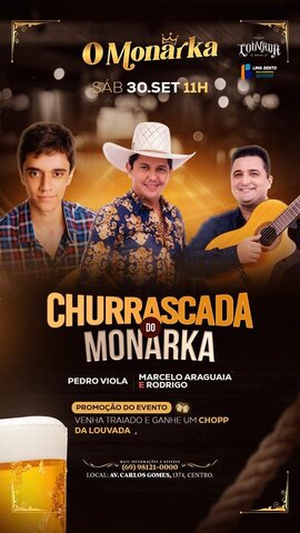 Pedro Violeiro do MT é umas das atrações da Churrascada Do Monarka - Gente de Opinião