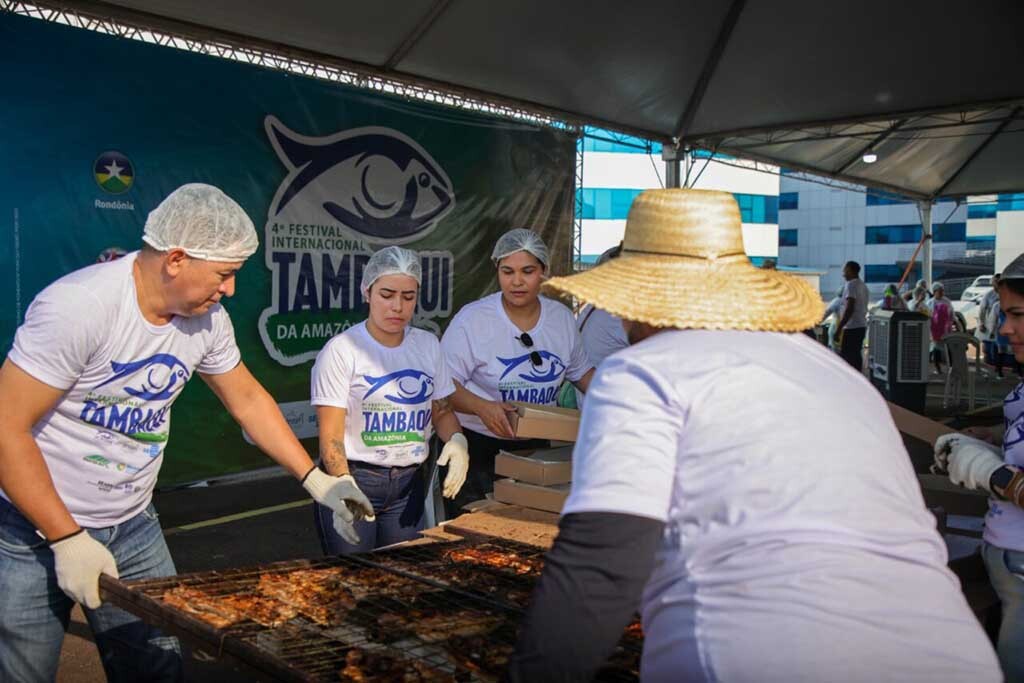 Servidores trabalharam de forma voluntária para garantir o sucesso do 4º Festival do Tambaqui - Gente de Opinião