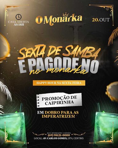 Confira os eventos gastronômicos e musicais do O Monarka - Gente de Opinião