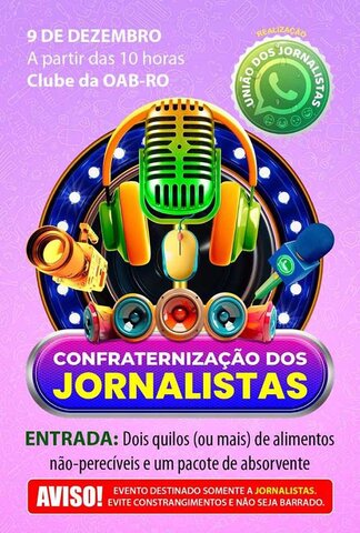 Festa dos Jornalistas é neste sábado, 09/12, no Clube da OAB - Gente de Opinião