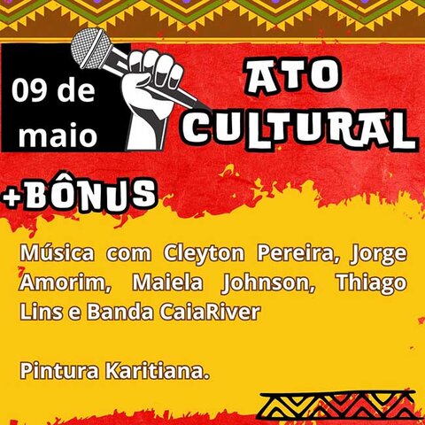 Ato cultural na escadaria da Unir centro com Ernesto Melo, Bado, Basinho e outras atrações - Gente de Opinião