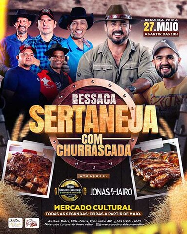 Hoje tem show do grupo Mistura Sertaneja e Jonas e Jaíro no Mercado Cultural - Gente de Opinião