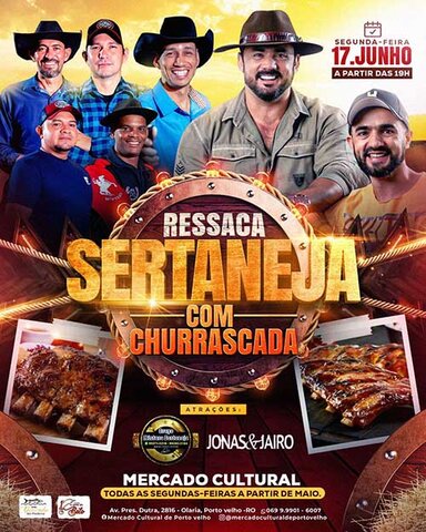 Segunda tem show do grupo Mistura Sertaneja e Jonas e Jaíro no Mercado Cultural - Gente de Opinião