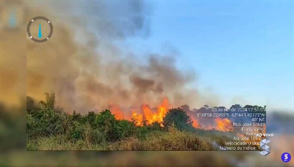 Incêndio de grandes proporções atinge parque estadual de Guajará-Mirim - Gente de Opinião