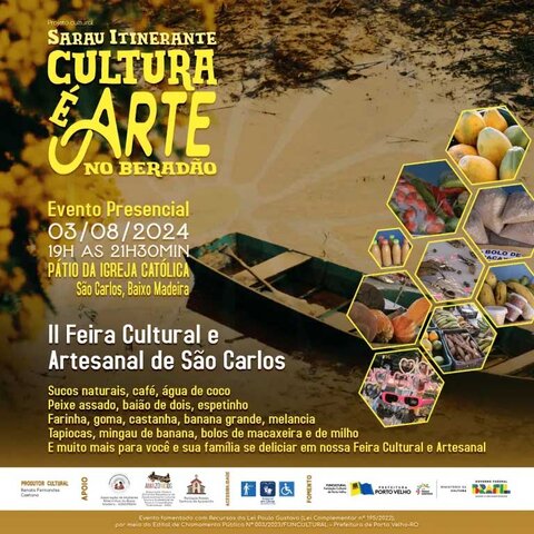 Projeto Cultural: “Sarau Itinerante: Cultura é Arte no Beradão” acontecerá no Distrito de São Carlos – Baixo Madeira - Gente de Opinião