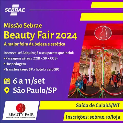 Beauty Fair 2024: Missão Empresarial do Sebrae RO é uma excelente oportunidade para empreendedores rondonienses do setor da Beleza - Gente de Opinião