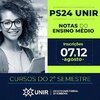 PS UNIR 2024 - UNIR faz seleção com notas do Ensino Médio para cursos de graduação do 2º semestre