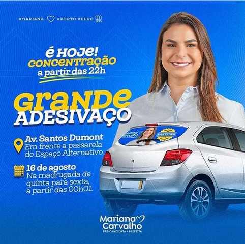 Campanha de Mariana Carvalho inicia nos primeiros minutos desta sexta-feira (16) - Gente de Opinião