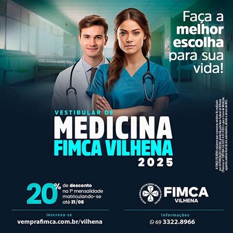 Vestibular 2025 da FIMCA Vilhena: inscrições abertas - Gente de Opinião