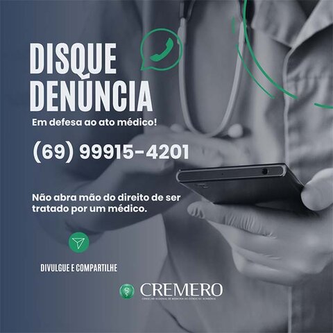 Cremero tem êxito em liminares em defesa ao médico e divulga mais um canal de denúncia - Gente de Opinião