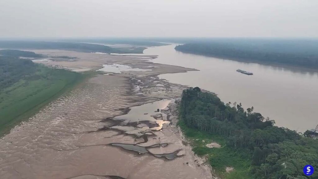 Seca do rio Madeira impede o transporte de cargas entre Porto Velho e Manaus - Gente de Opinião