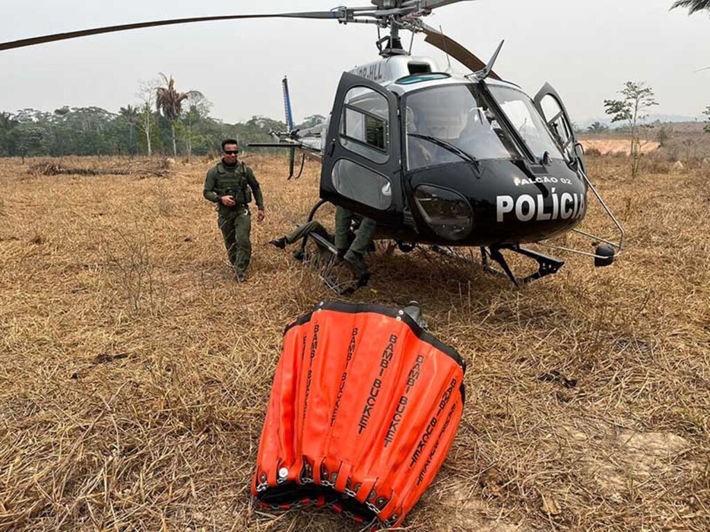 Operação Temporã: reforço Aéreo Acelera Combate aos Incêndios no Parque Guajará-Mirim com Helicóptero Falcão 2 - Gente de Opinião