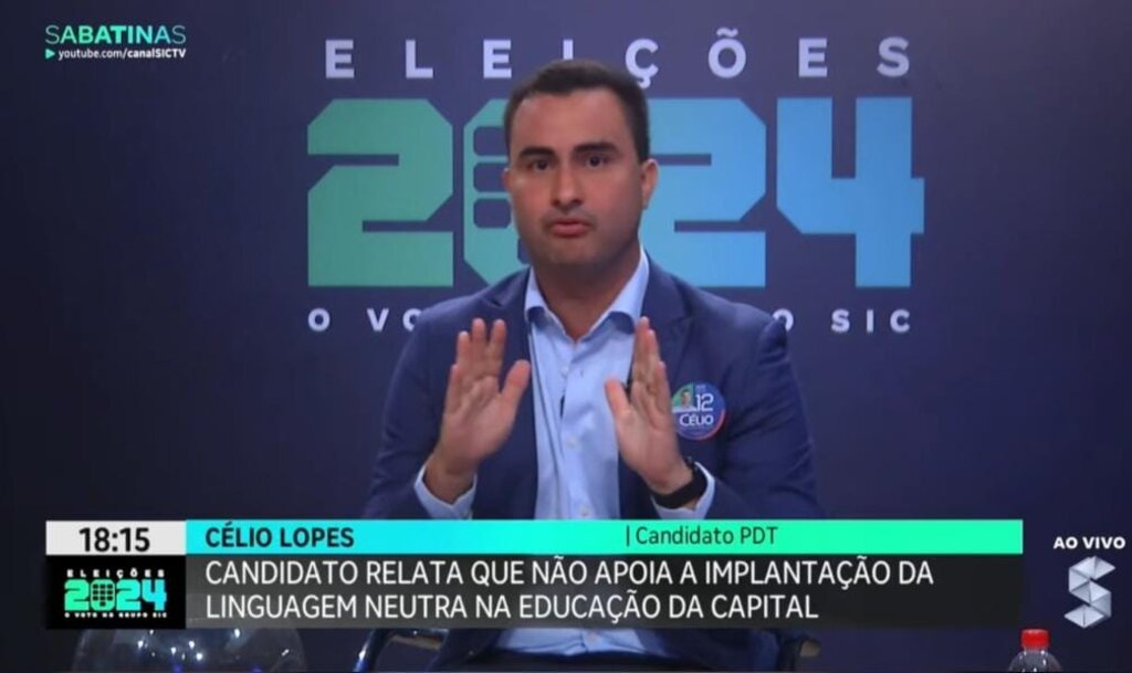 Célio Lopes diz que é contra a linguagem neutra nas escolas, e defende educação inclusiva para deficientes e autistas - Gente de Opinião