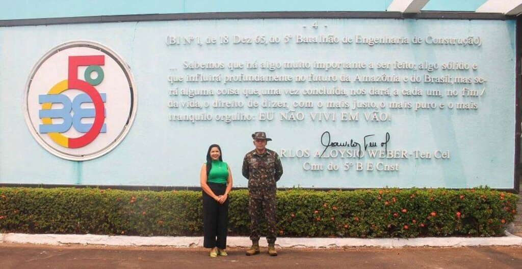 Deputada Cristiane Lopes fortalece relações institucionais em visita ao 5º Batalhão de Engenharia de Construção - Gente de Opinião