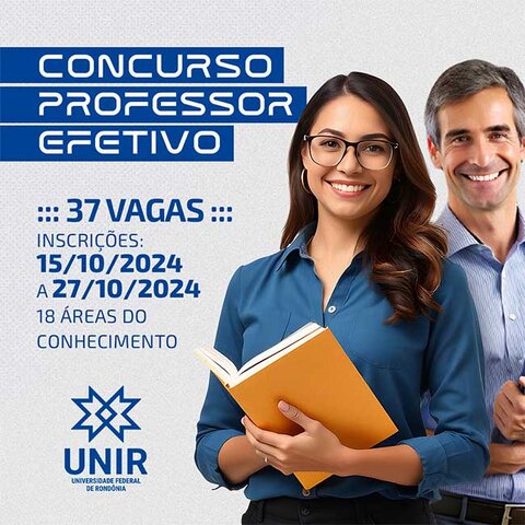 Encerram neste domingo (27) as inscrições do concurso para contratação de 37 docentes efetivos do Magistério Superior da UNIR - Gente de Opinião