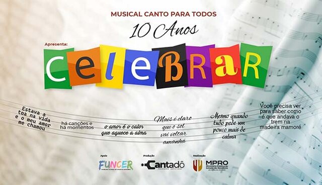  “Celebrar”: Canto Para Todos comemorará 10 anos de projeto revisitando canções em quatro dias de espetáculo - Gente de Opinião