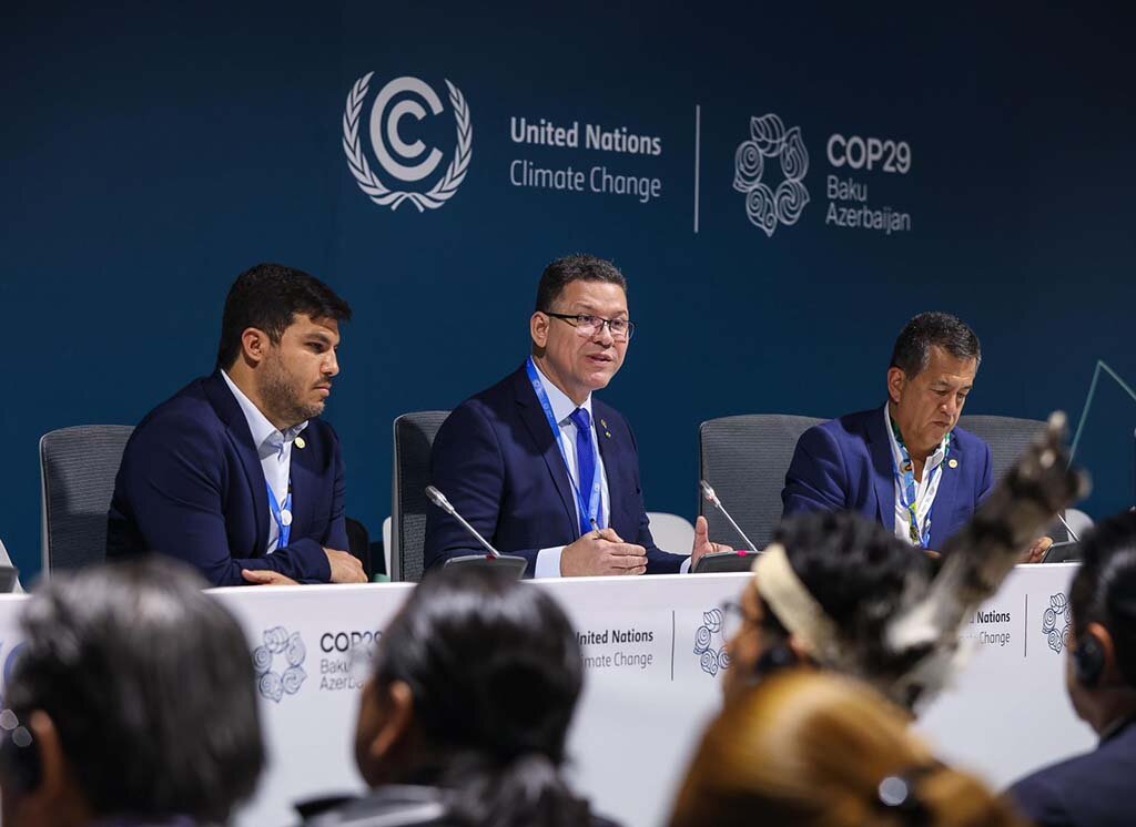 Marcos Rocha faz discurso firme na COP29 e desafia o mundo a agir pela Amazônia: “Quem pagará para que a floresta fique em pé?” - Gente de Opinião