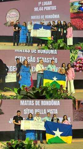 Três Corações de ouro para Rondônia: produtoras brilham na Semana Internacional do Café e leva três primeiros lugares no concurso Florada Premiada - Gente de Opinião