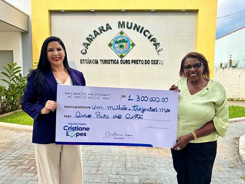 Deputada Cristiane Lopes Destina R$ 1 milhão e 300 mil para Ouro Preto do Oeste (RO) e Entrega Veículo à Casa Feliz 