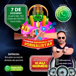 Silvinho Santos e Dj Kaú Gomes serão as atrações musicais da Confra dos Jornalistas, que acontece no próximo sábado (07/12), no Clube da OAB - Gente de Opinião