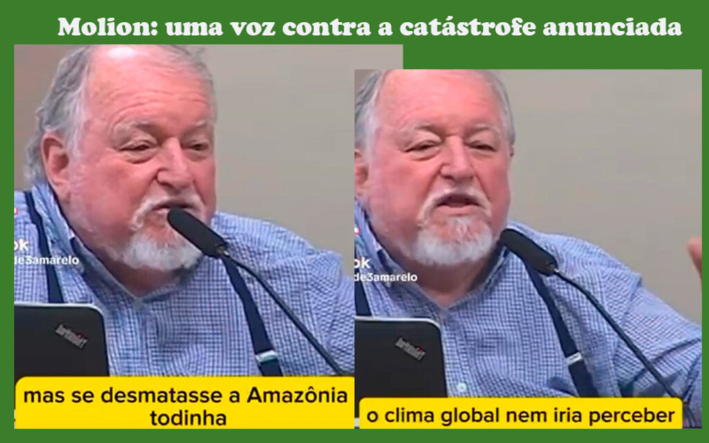 Molion, o herege? Ele condena o catastrofismo e diz que se floresta sumir, não afeta em nada clima do planeta - Gente de Opinião