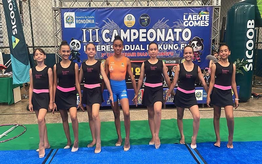 Ginastas rondonienses brilham em abertura de campeonato de Kung Fu Wushu