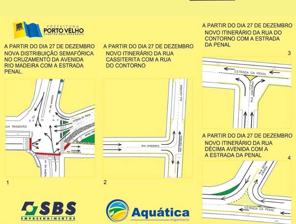 Semtran alerta motoristas sobre mudanças de sentido nas ruas do bairro Rio Madeira, em Porto Velho - Gente de Opinião