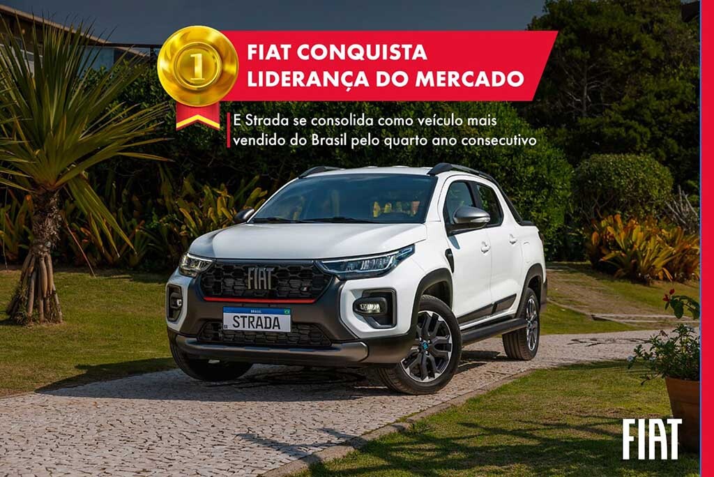 Fiat conquista liderança do mercado e Strada se consolida como veículo mais vendido do Brasil pelo quarto ano consecutivo - Gente de Opinião