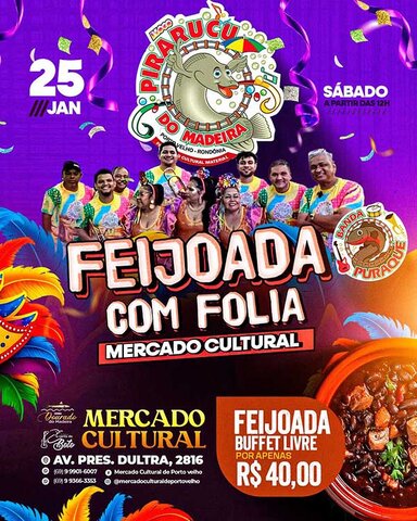 Pirarucu do Madeira abre seu carnaval na Feijoada com folia - Gente de Opinião