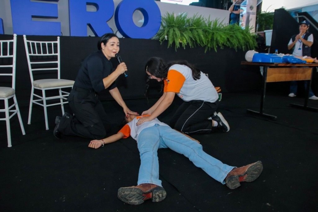 Curso sobre primeiros socorros realizado na Rondônia Rural Show  (Foto: Antônio Lucas | Secom ALE/RO) - Gente de Opinião