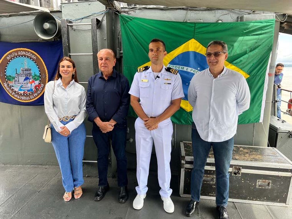 Dr. Aparício Carvalho e Dra. Mariana Carvalho visitam o Navio-Patrulha Fluvial Rondônia e reforçam parceria com a Marinha do Brasil - Gente de Opinião