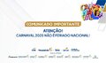 Comunicado importante Fecomércio-RO: Carnaval 2025 não é feriado nacional!