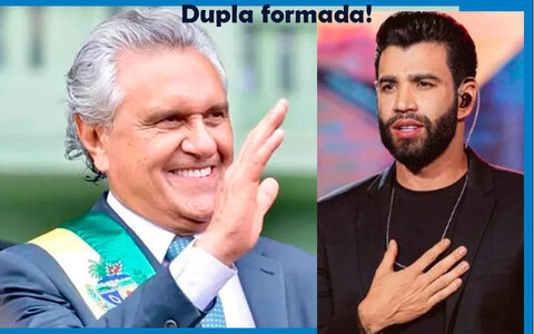 Caiado começa campanha para a presidência anunciando que o cantor Gustavo Lima será seu vice