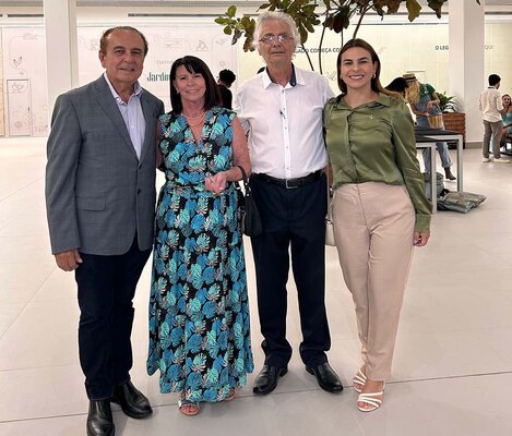 Dr. Aparício Carvalho e Dra. Mariana Carvalho prestigiam a inauguração do Shopping Jardins de Vilhena