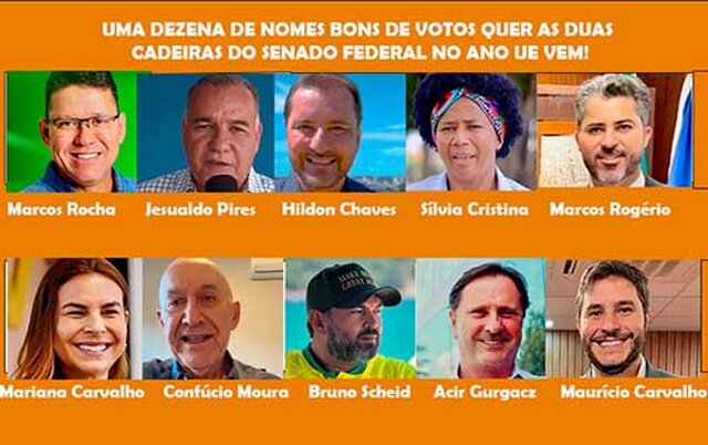 Corrida ao senado pode ter até cinco de Ji-paraná, além de Marcos Rocha, Hildon e Confúcio. E os irmãos Carvalho? - Gente de Opinião