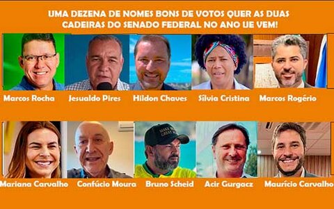 Corrida ao senado pode ter até cinco de Ji-paraná, além de Marcos Rocha, Hildon e Confúcio. E os irmãos Carvalho?