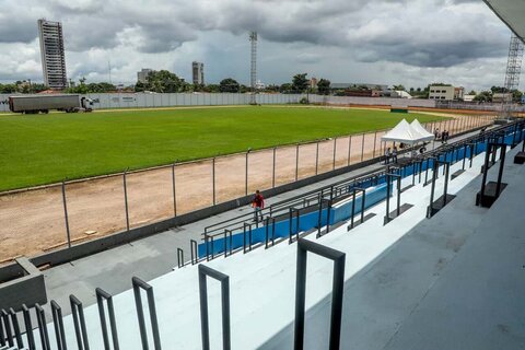 Gol com Pé Direito: governador Marcos Rocha dá início à primeira fase das obras de reforma e ampliação do Estádio “Aluizão”