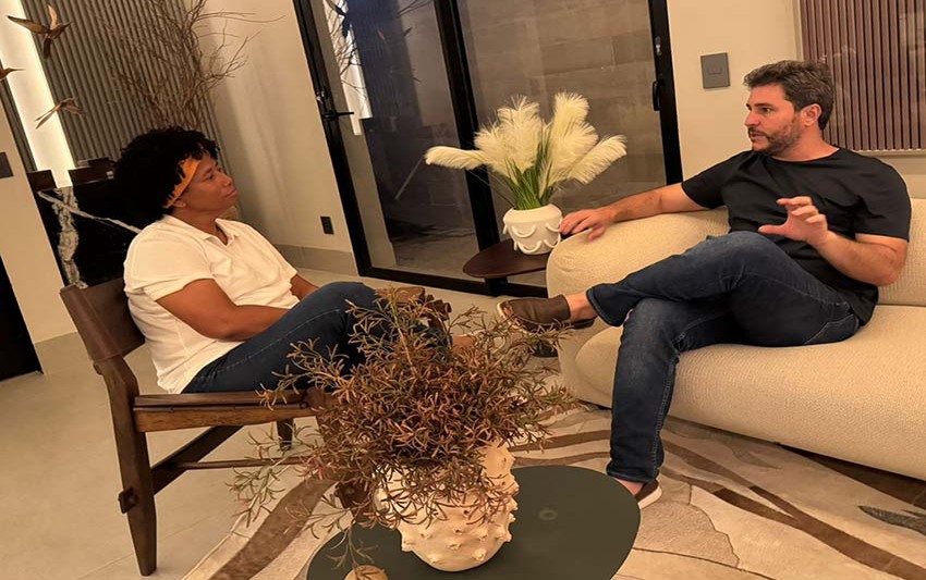 Sílvia Cristina e Maurício Carvalho discutem o fortalecimento da federação União Progressista em Rondônia