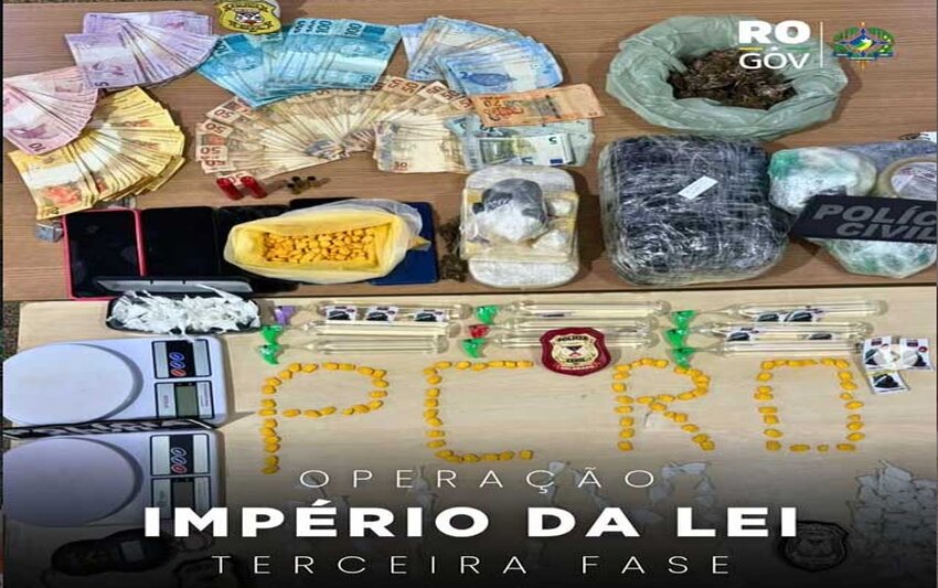 Polícia Civil deflagra 3ª Fase da Operação Império da Lei contra organização criminosa em Nova Mamoré